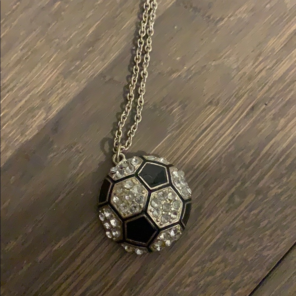 Soccer ball necklace